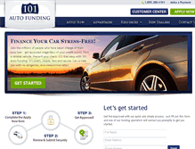 Tablet Screenshot of 101autofunding.com